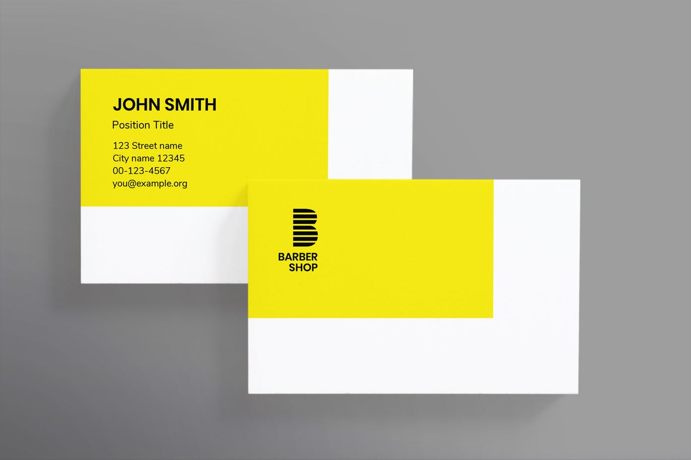 Stampa biglietti da visita BV001 - Barbershop