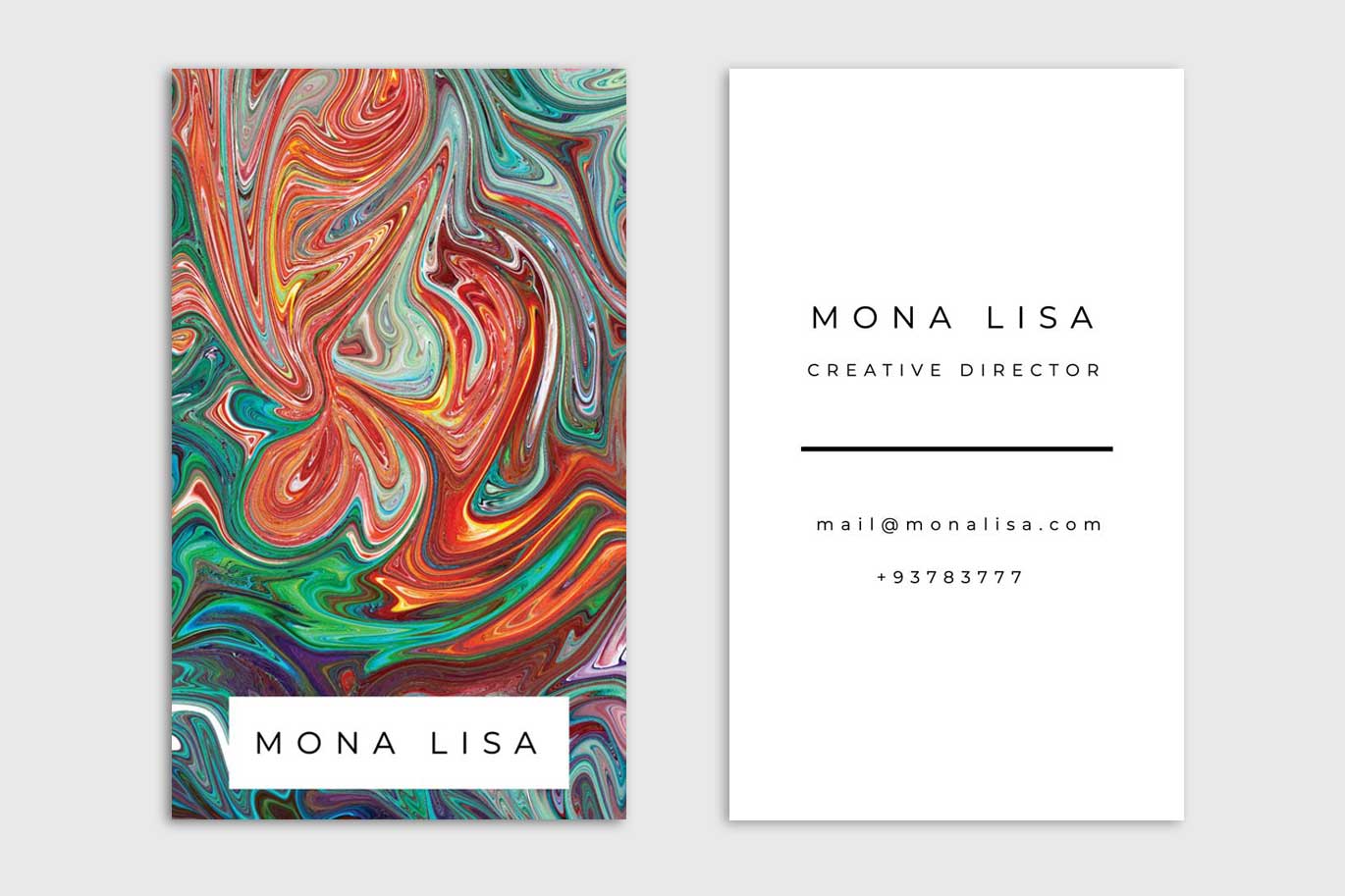 Stampa biglietti da visita BV002 - Mona Lisa